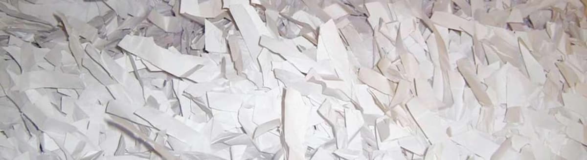 Avfallstype: hvitt trefritt papir. Foto.