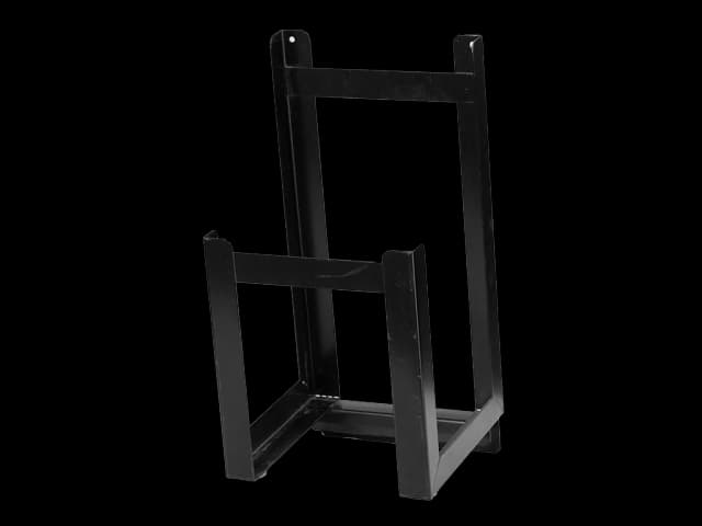 Eskeholder i stål. Foto.