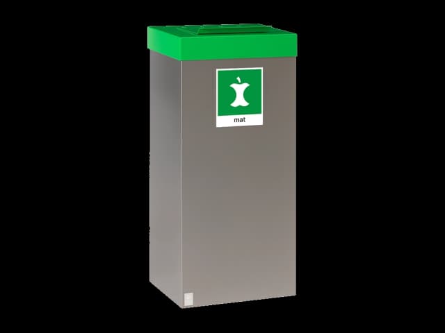 Femunden 65 liter avfallsbeholder med grønn topp for matavfall. Foto.