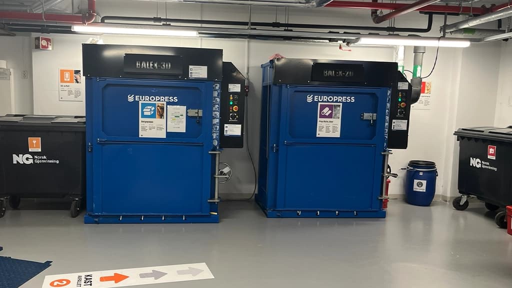 Bilde fra avfallsrom