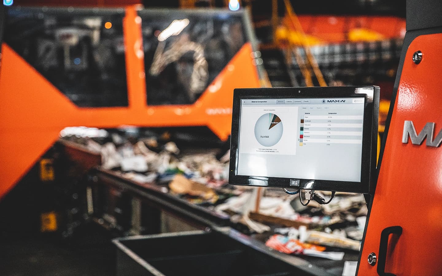 Bilde fra en sorteringsmaskin