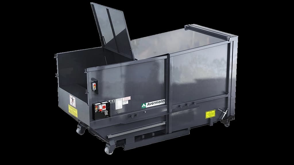 Avermann liftkomrimator 10 m3. Foto.