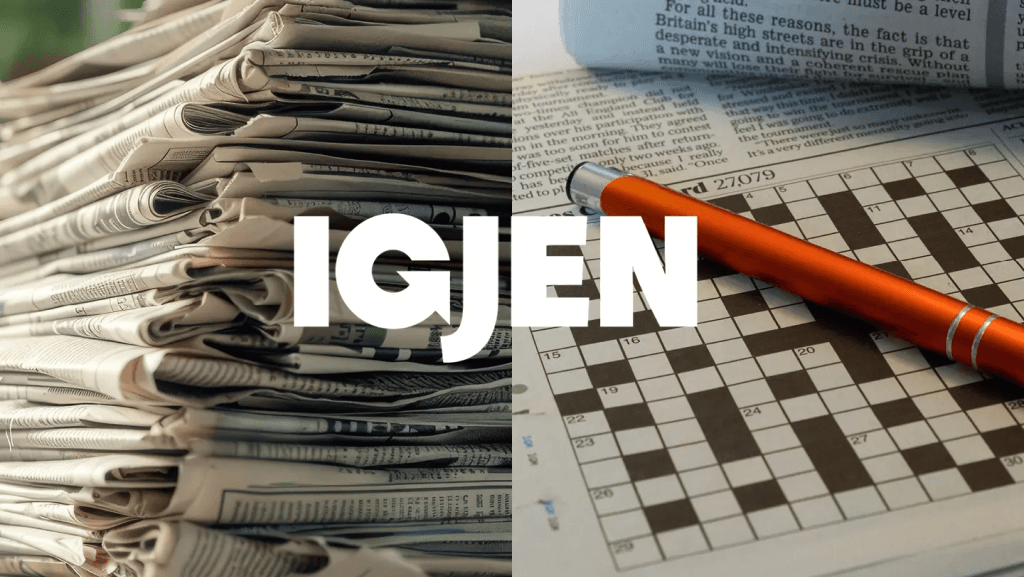 IGJEN-konseptet fungerer slik at avfall får nytt liv. For eksempel kan gammelt papiravfall bli til nye kryssord.