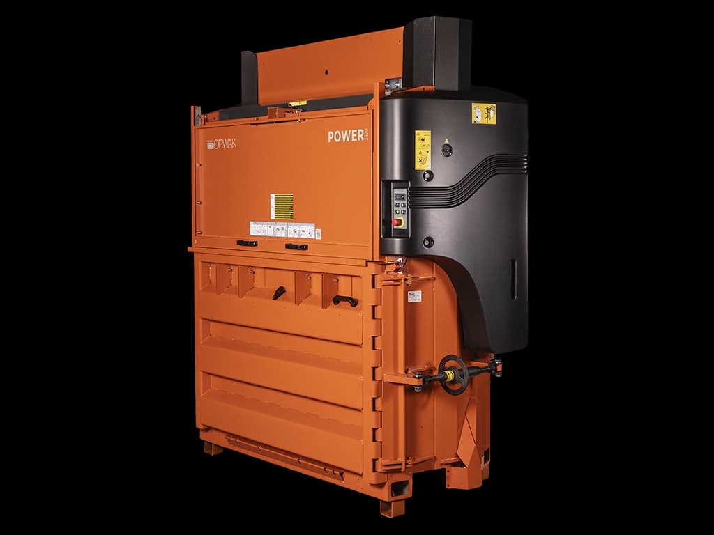 Emballasjepresse Orwak 3820 Compact. Foto.
