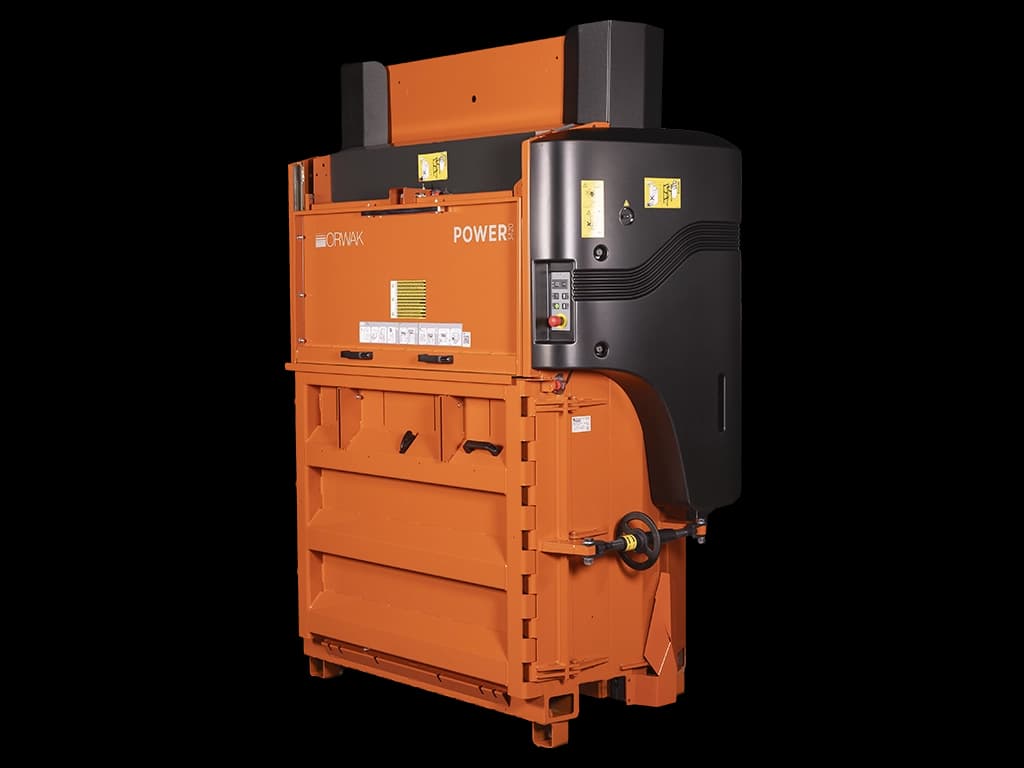 Emballasjepresse Orwak 3420 Compact. Foto.