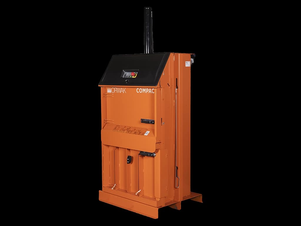 Emballasjepresse Orwak Compact 3110. Foto.