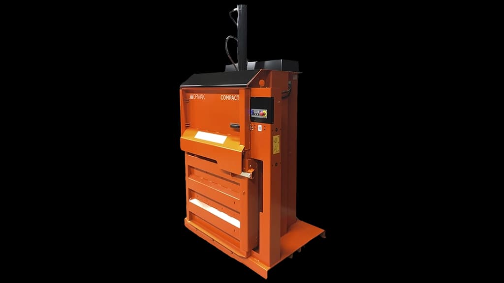 Emballasjepresse Orwak 3150 Compact. Foto.