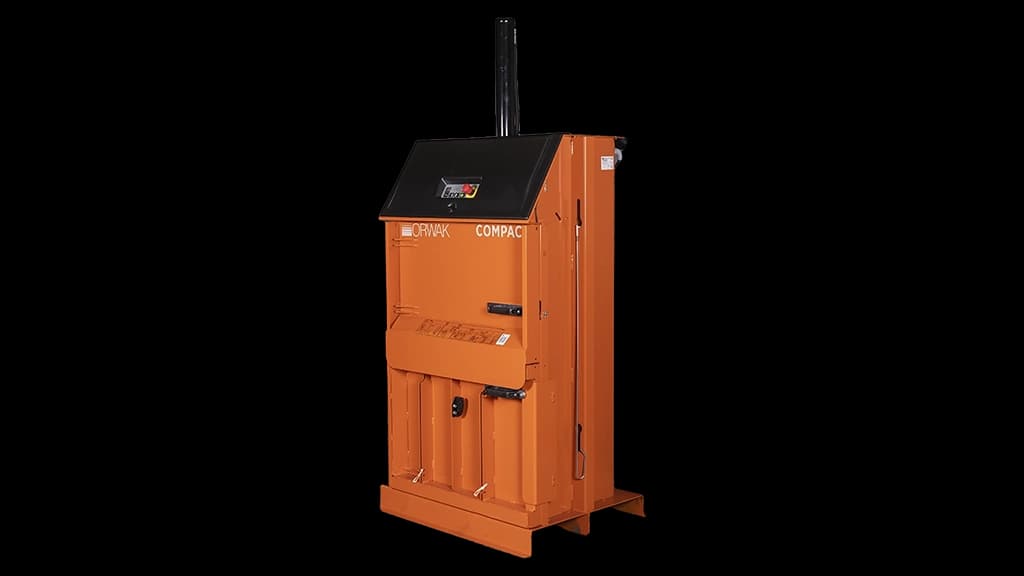 Emballasjepresse Orwak 3110 Compact. Foto.