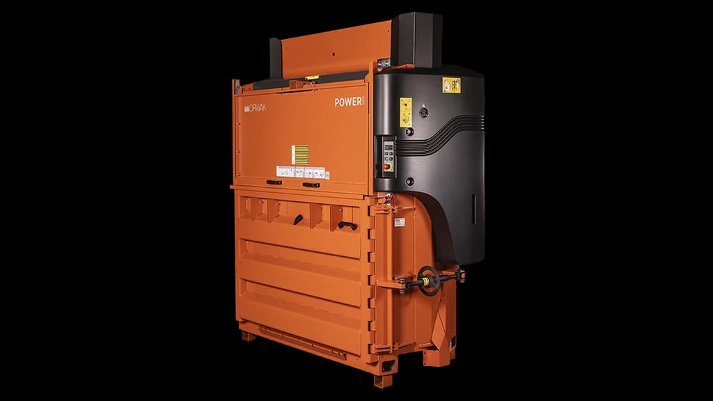 Emballasjepresse Orwak 3820 Compact. Foto.