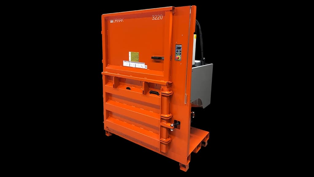Emballasjepresse Orwak 3220 Compact. Foto.