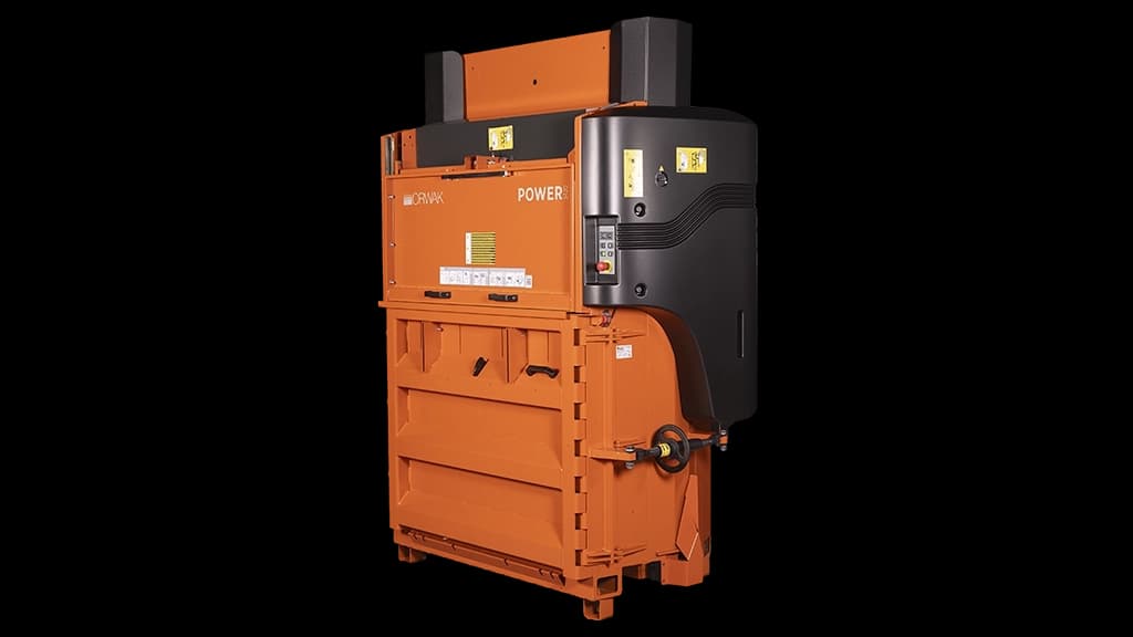 Emballasjepresse Orwak 3420 Compact. Foto.